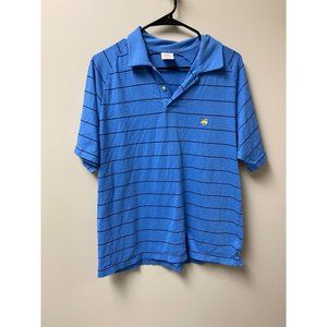 Brooks' Brother Striped Blue Polo Men's Large
